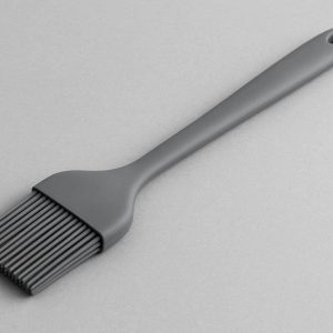 2 Large Silicone Pastry Brush with Long Handle for Basting Meat and Spreading Oil in Commercial Kitchen Gray