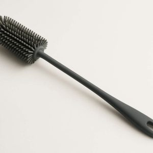 6 Multi Purpose Silicone Bottle Brush with Long Flexible Handle for Cleaning Narrow Neck Water Bottles and Vases